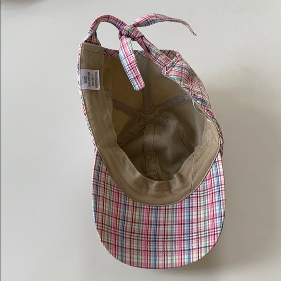 LADY HAGEN PLAID PATTERN WITH TIE OFF BACK TIES CAP/HAT - Picture 7 of 8